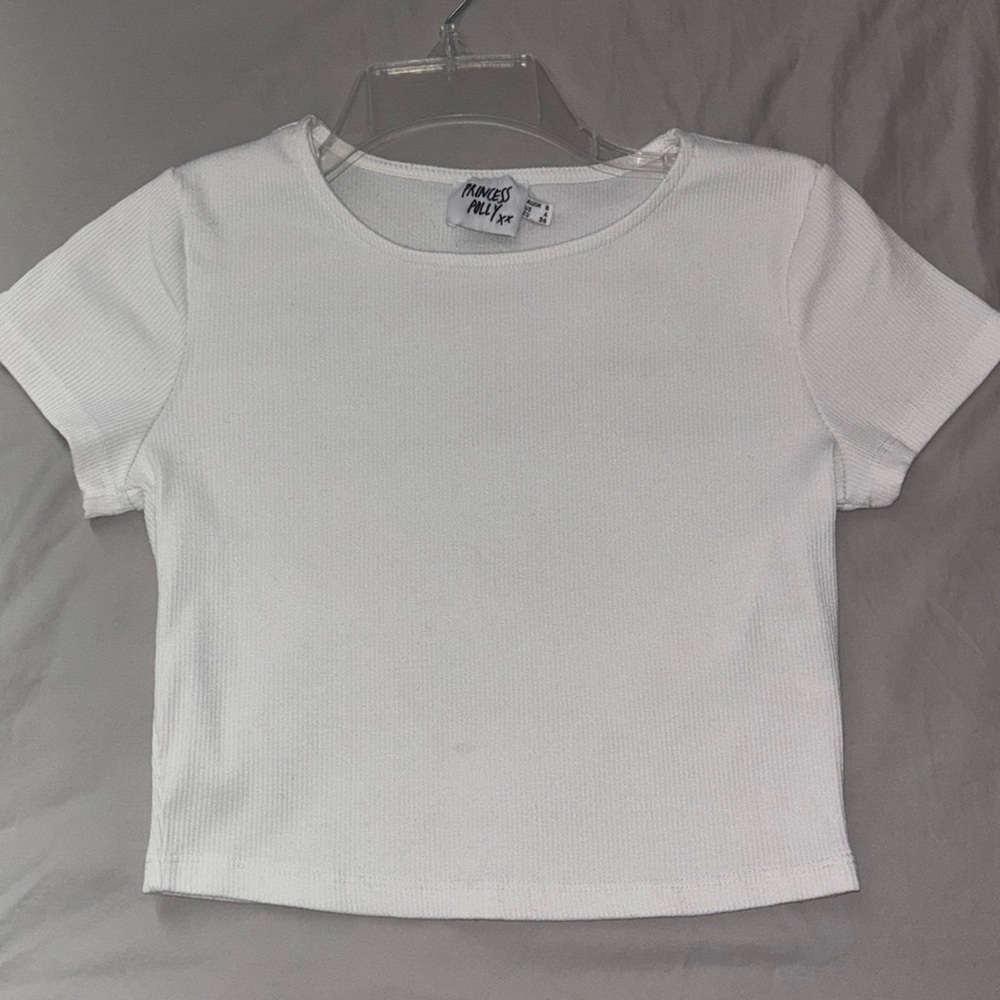 White short sleeve Princess Polly top